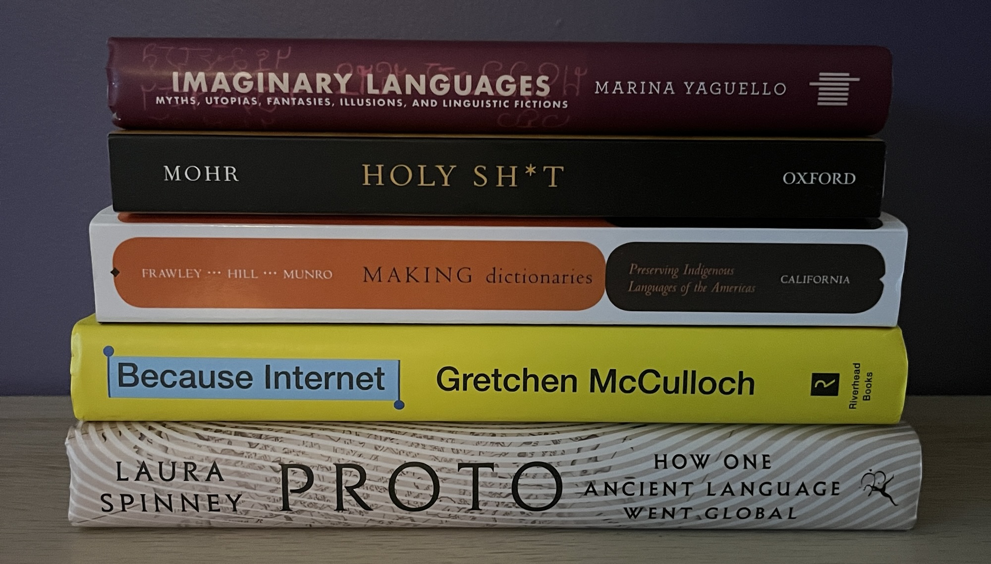 2026 TBR of linguistics books